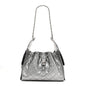 Metallic Caviar Quilted Small Chanel 25 Handbag Anthracite