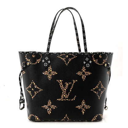 Monogram Giant Jungle Neverfull MM Black