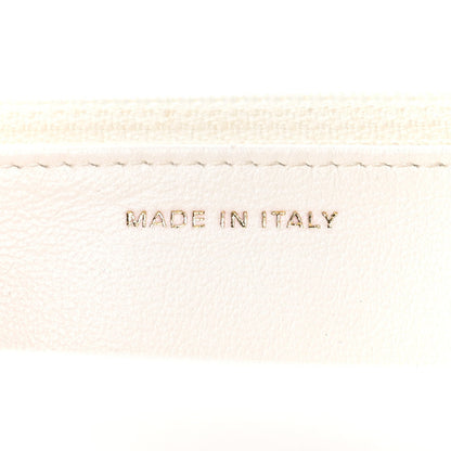 Lambskin Quilted Pillow Crush Wallet On Chain WOC White