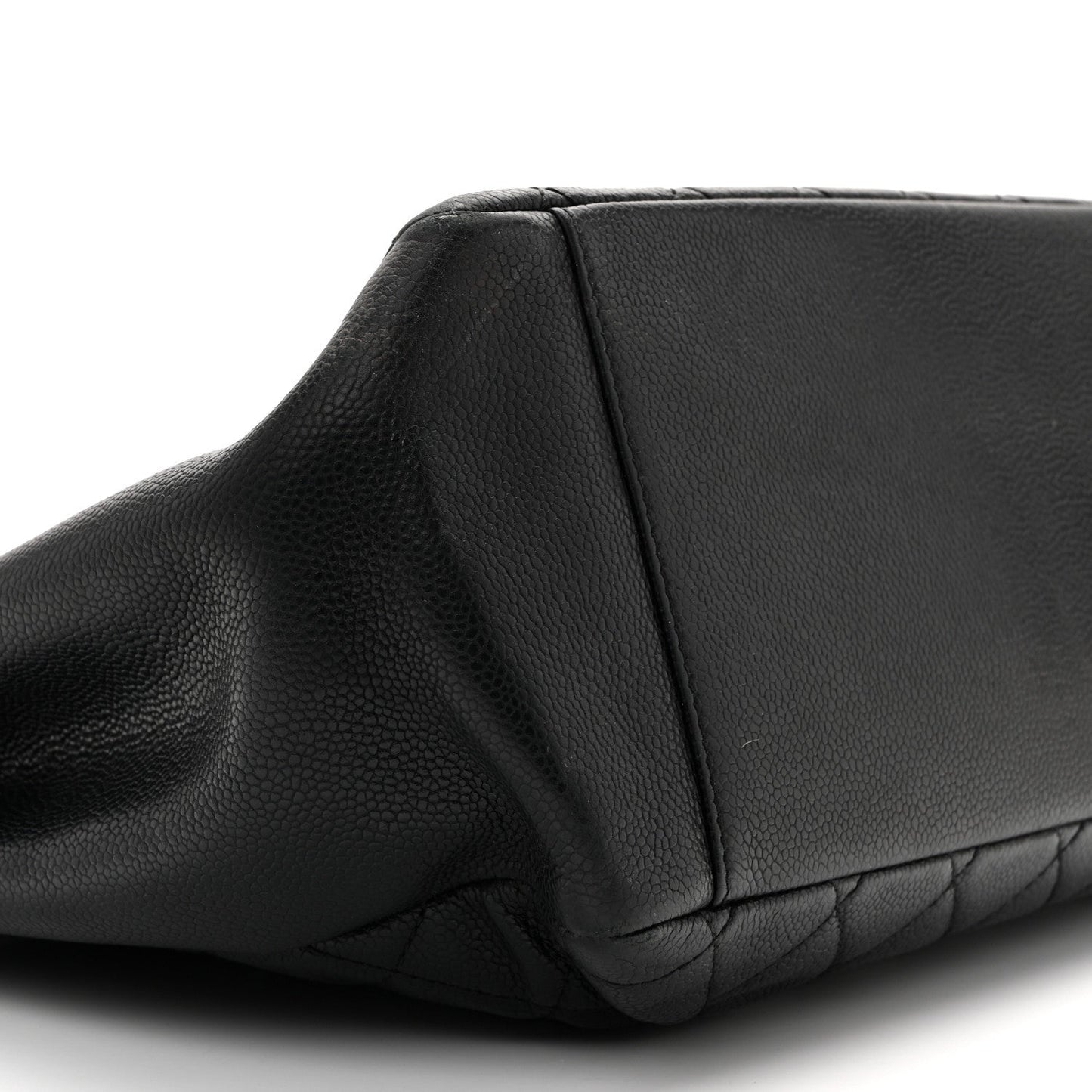 Caviar Quilted Grand Shopping Tote GST Black