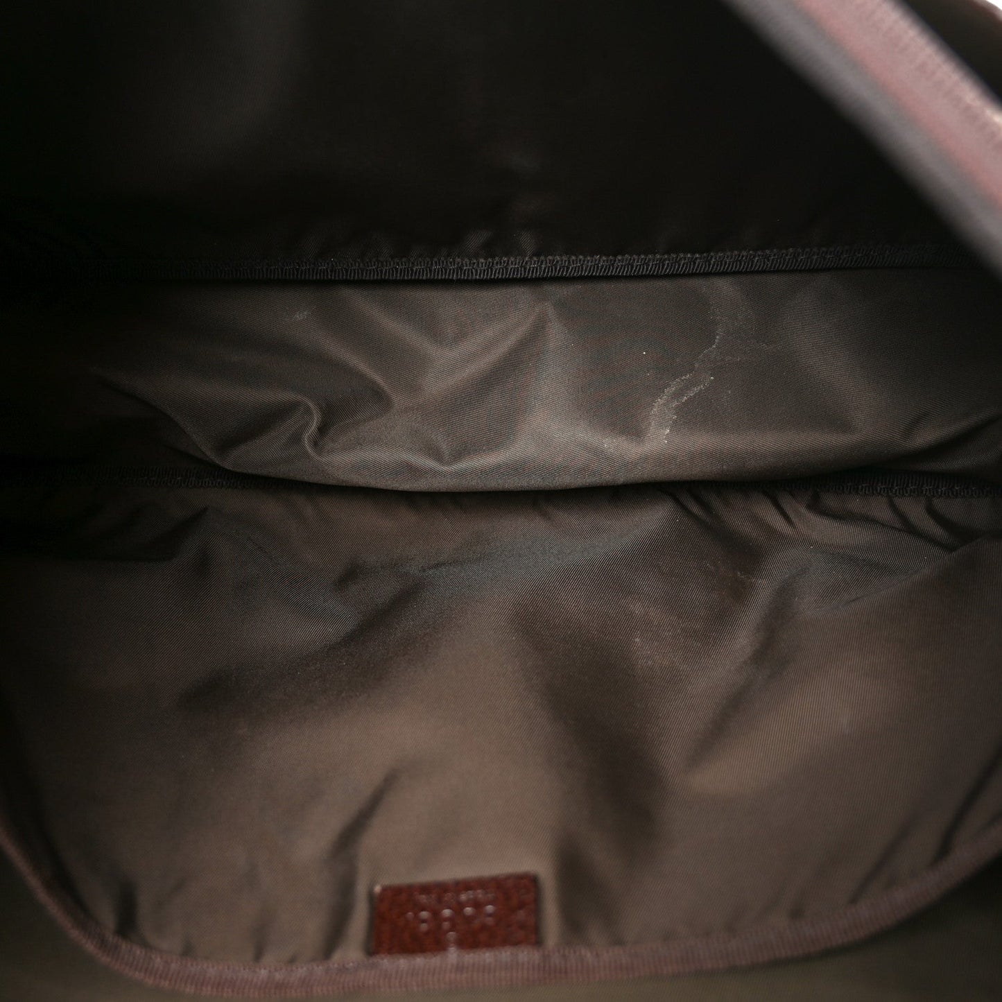 Monogram Natural Pigskin Large Diaper Bag Beige Ebony Cocoa Dark Chocolate