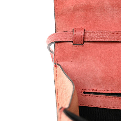 Derby Calfskin House Check Small Macken Crossbody Bag Copper Pink