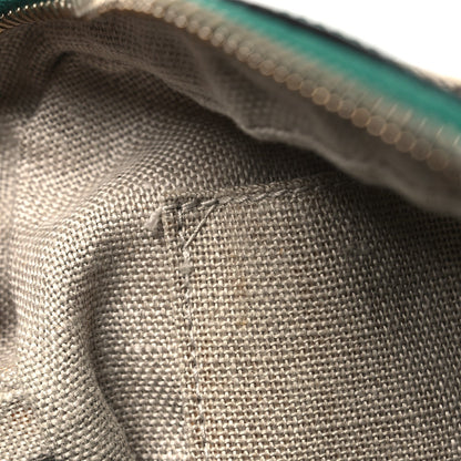 Monogram Dollar Calfskin Mini Bree Messenger Bag Beige Ebony Emerald