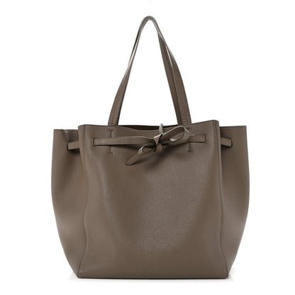 Soft Grained Calfskin Small Belt Cabas Phantom Taupe