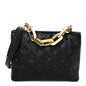 Lambskin Embossed Monogram Coussin BB Black