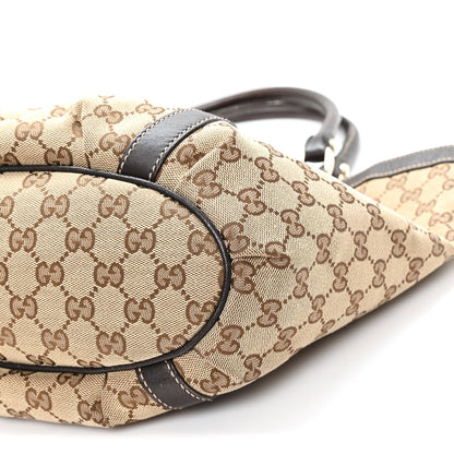 Monogram Medium D Gold Tote Bag Brown