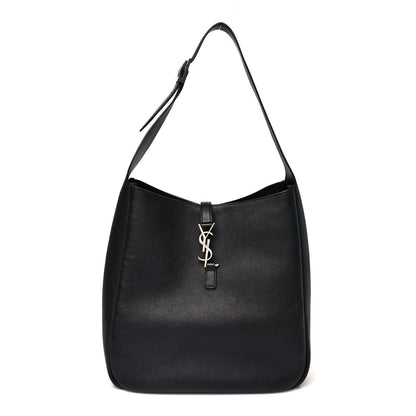 Supple Calfskin Large Le 5 A 7 Soft Hobo Black