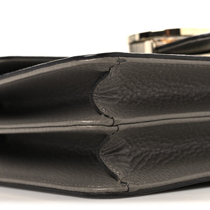 Dollar Calfskin Small Interlocking G Shoulder Bag Loess