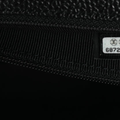Caviar Quilted Jumbo Kelly Flap Black