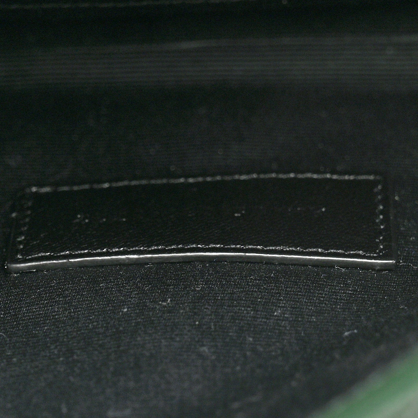 Grain De Poudre Textured Mixed Matelasse Triquilt Monogram Clutch Vert Fonce