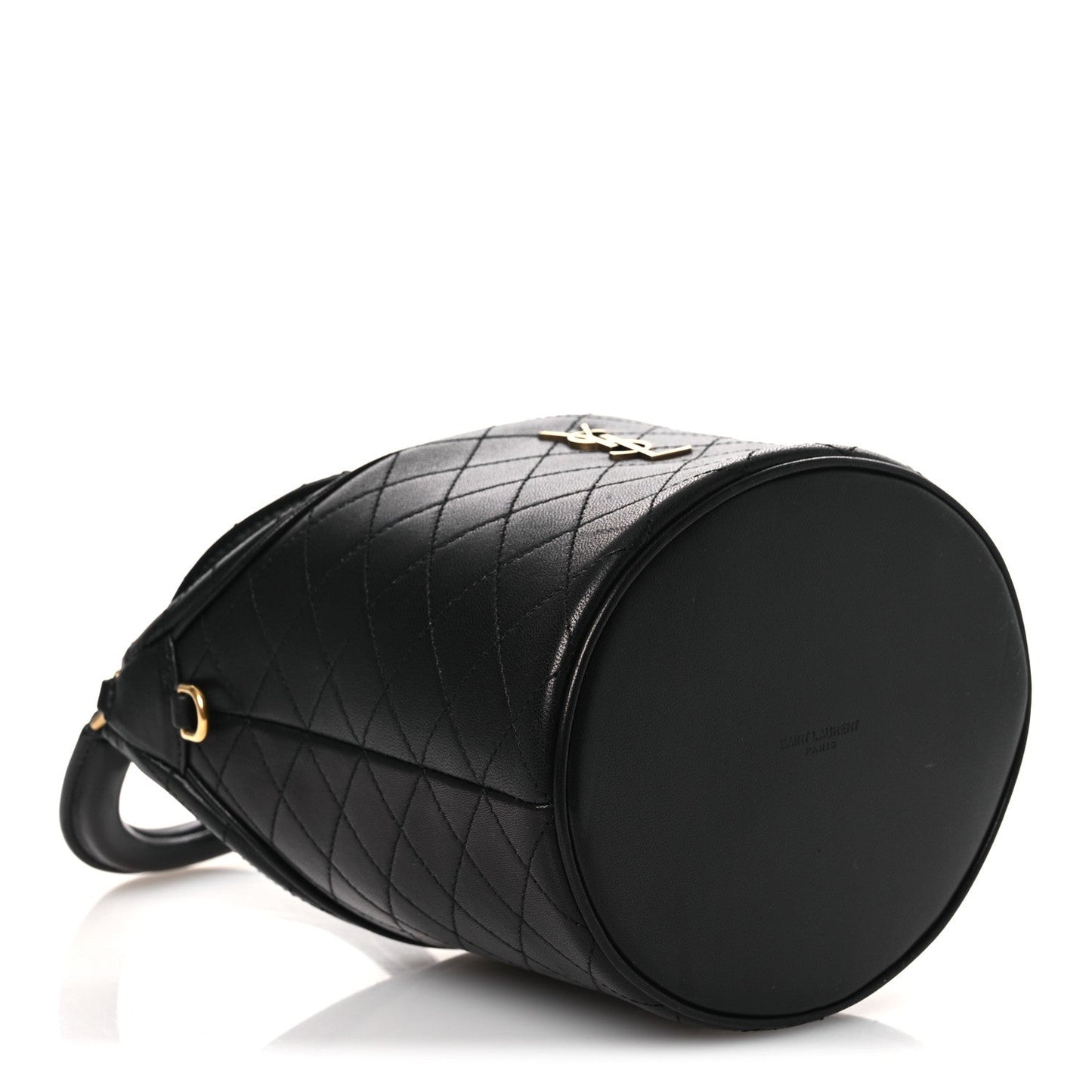 Lambskin Gabby Mini Bucket Bag Black