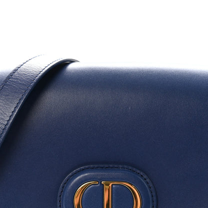 Box Calfskin Medium Bobby Flap Blue
