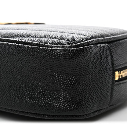 Grain De Poudre Matelasse Monogram Mini Lou Camera Bag Black