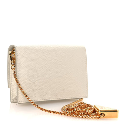 Saffiano Card Holder With Chain Talco