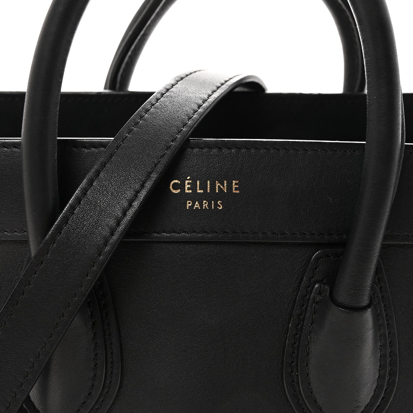 Smooth Calfskin Nano Luggage Black