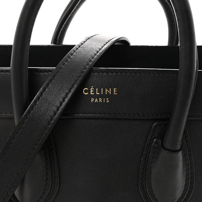 Smooth Calfskin Nano Luggage Black