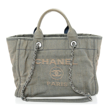 Denim Small Deauville Tote Light Blue