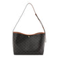 Triomphe Canvas Calfskin Shopper Tote Tan