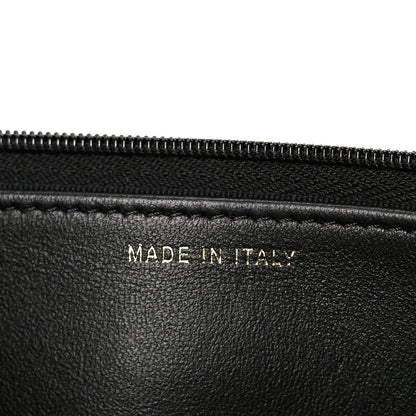 Lambskin Quilted Resin CC Mini Flap Bag Black White