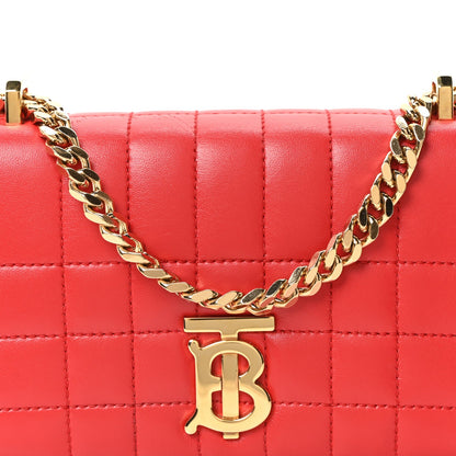 Lambskin Quilted Mini Lola Bag Bright Red