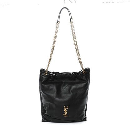 Lambskin Matelasse Monogram Medium Jamie 4.3 Pochon Black