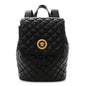 Calfskin Quilted Medusa Backpack Black