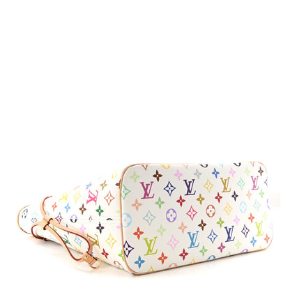 LV X TM Monogram Multicolor Neverfull MM White