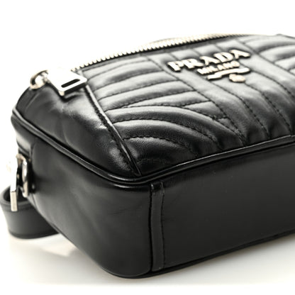 Soft Calfskin Impunture Diagramme Belt Bag Black