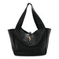 Grained Deerskin Bea Tote Black