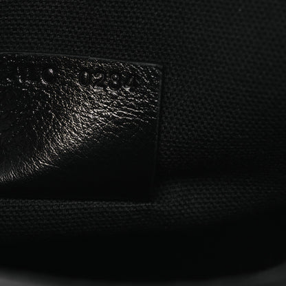 Tumbled Calfskin Nano Voyou Bag Black