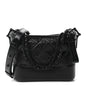 Aged Calfskin Quilted Small Gabrielle Hobo So Black