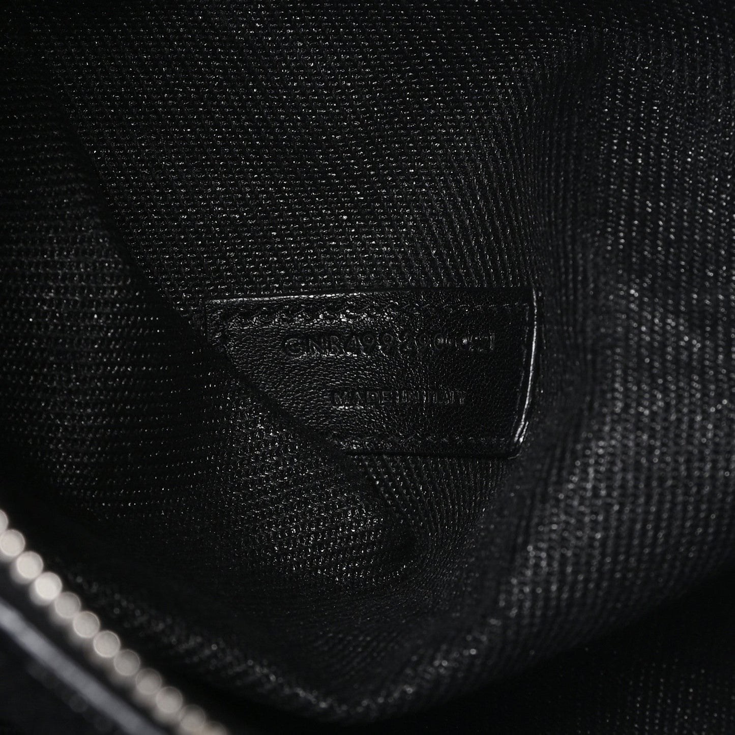 Linen Calfskin Rive Gauche Tote Black