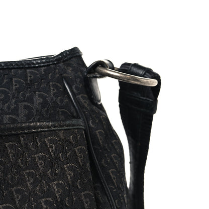 Canvas Diorissimo Buckle Messenger Black