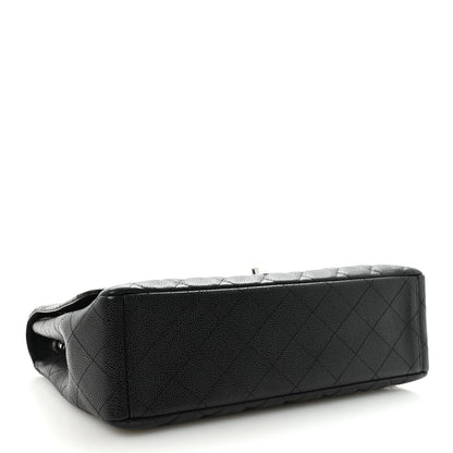 Caviar Maxi Single Flap Black