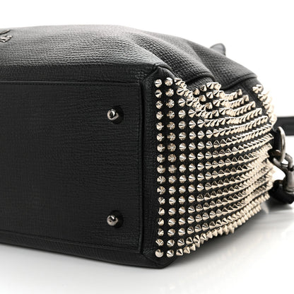 Calfskin Panettone Spiked Large Ranch Black