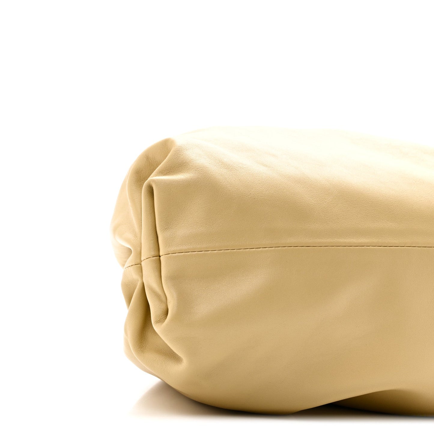 Smooth Butter Calf The Pouch Oversized Clutch Tapioca