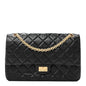 Aged Calfskin Quilted 2.55 Reissue 226 Flap Black