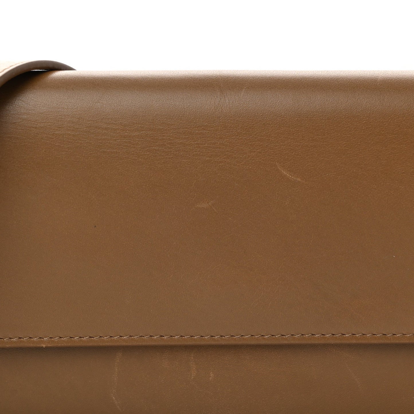 Smooth Calfskin Belt Flap Bag Incense