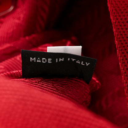 Tessuto Nylon Mini Re-Edition 2000 Bag Rosso
