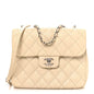 Caviar Quilted Medium Urban Companion Flap Ivory
