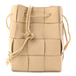 Nappa Maxi Intrecciato Small Cassette Bucket Bag Porridge