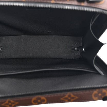 Monogram Macassar Handle Soft Trunk Black