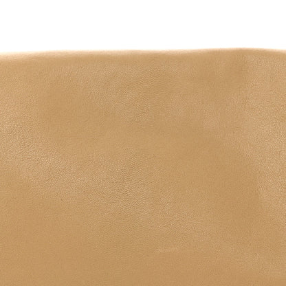 Shiny Lambskin Soft Triomphe Besace Bag Sandcastle