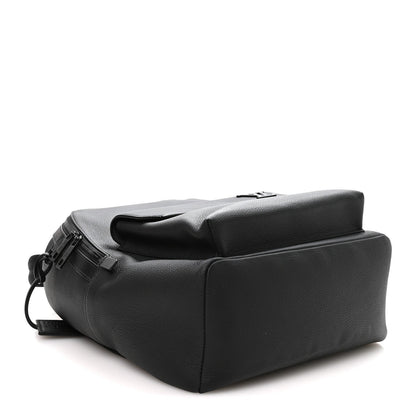 Grained Calfskin Aerogram Takeoff Backpack Black