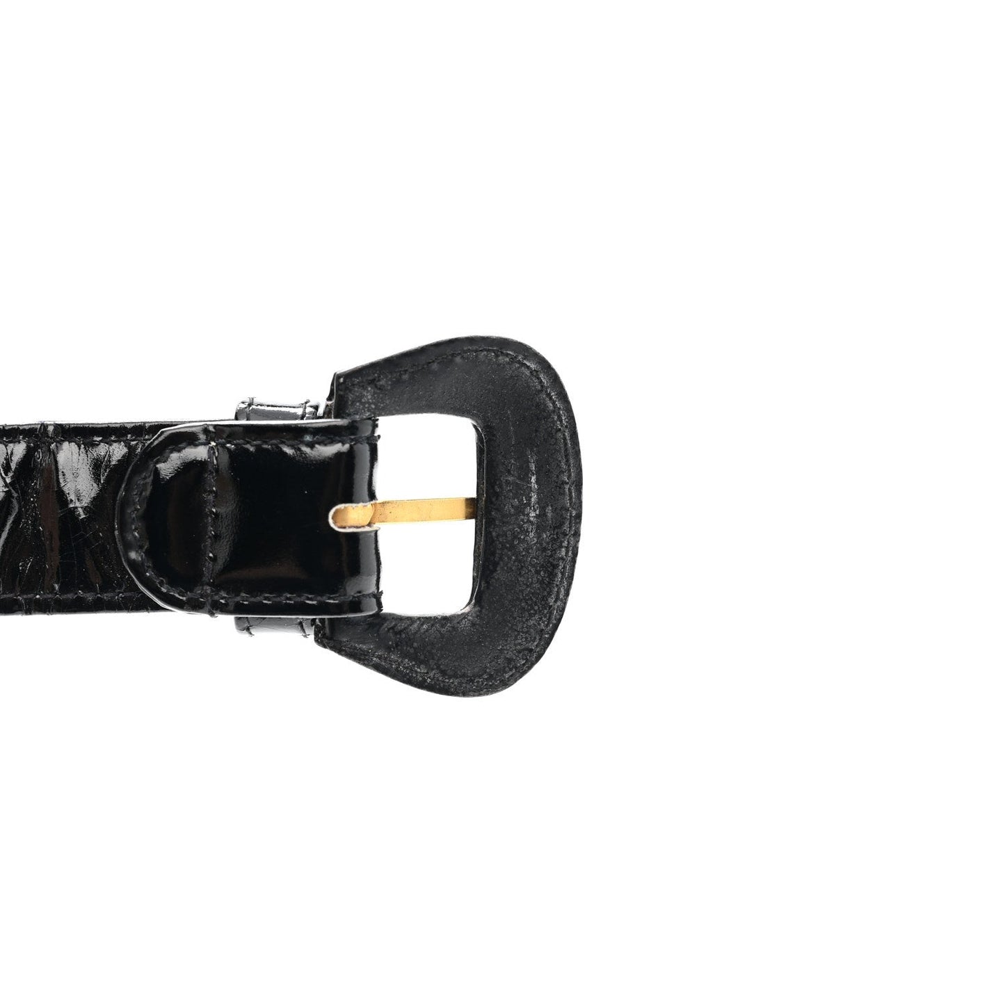 Patent Flap Waist Belt Bag Black