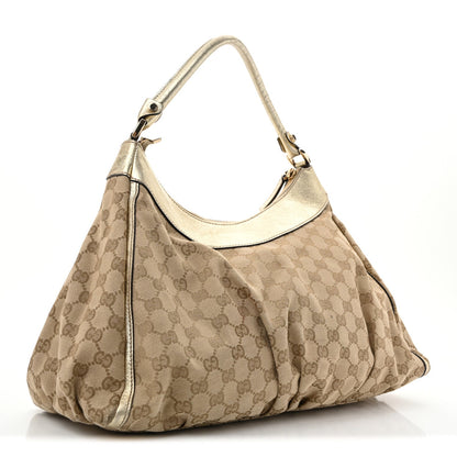 Monogram Large D Gold Hobo Gold