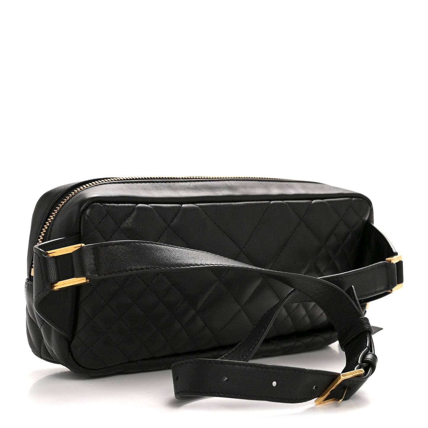 Nappa Barocco Quilted Vanitas Medea Belt Bag Black Red White