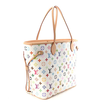 LV X TM Monogram Multicolor Neverfull MM White