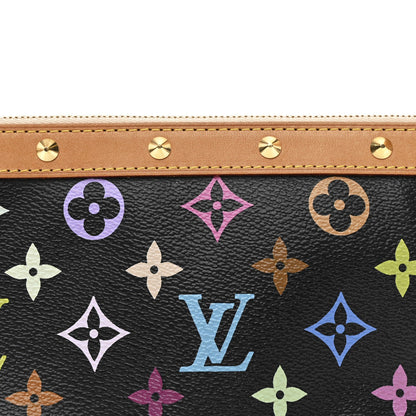 Monogram Multicolor Pochette Accessories Black
