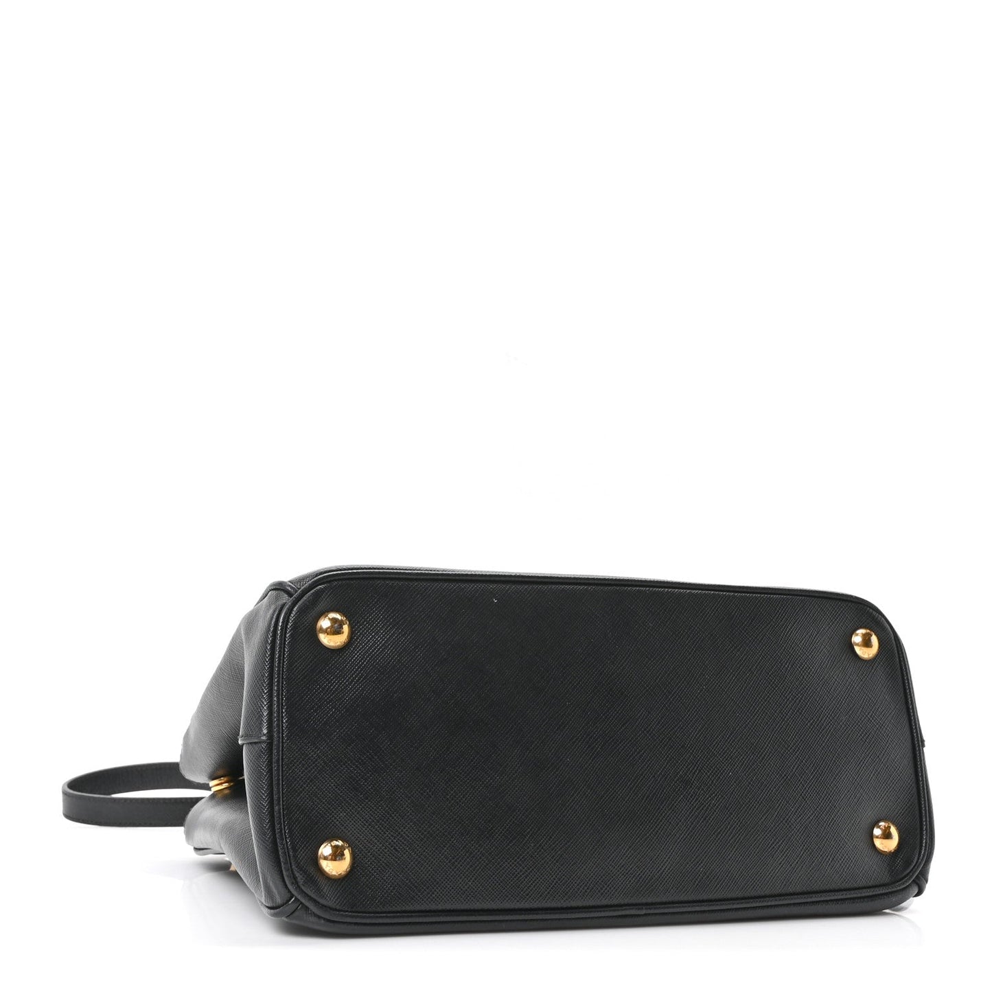 Saffiano Small Galleria Double Zip Tote Black